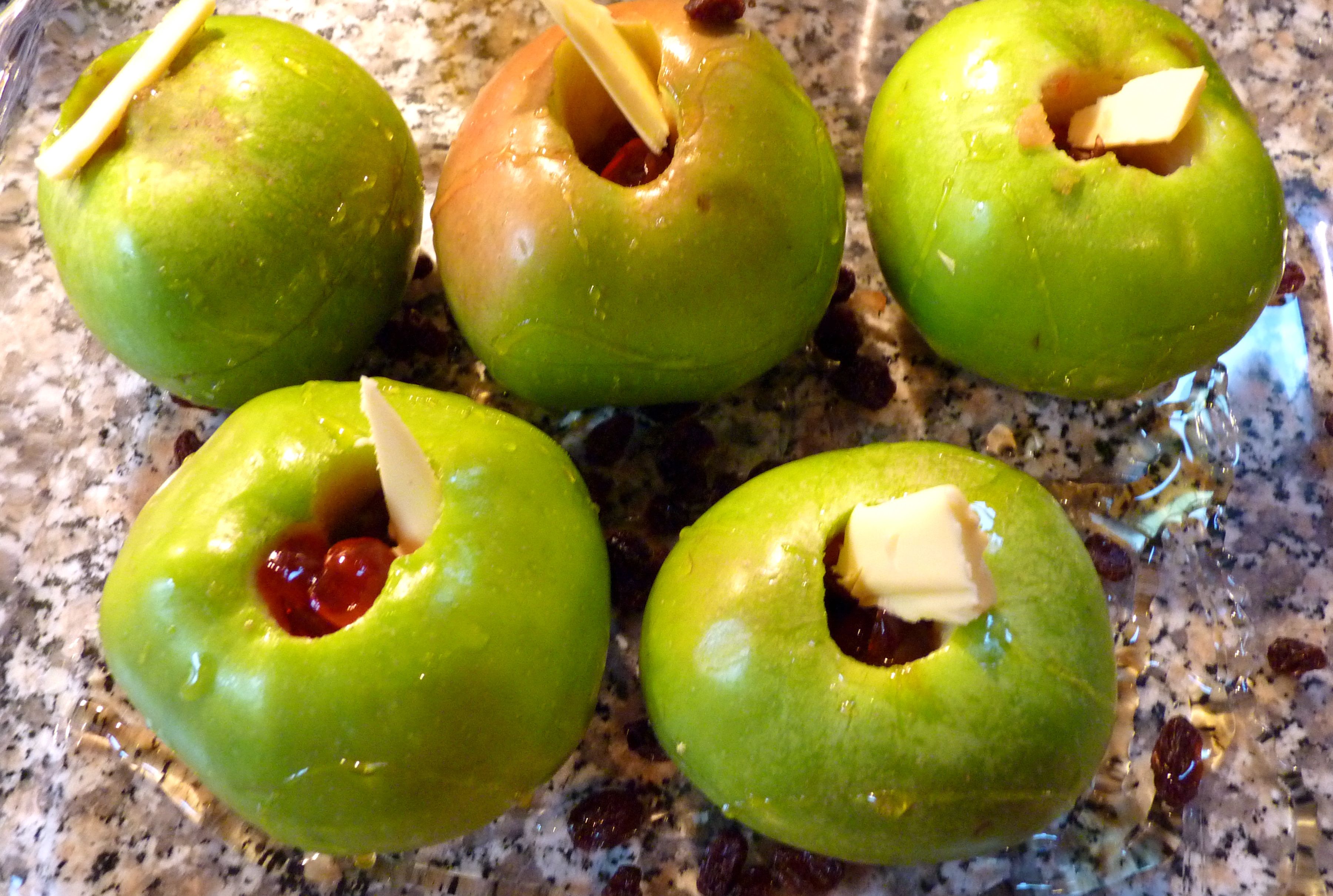 apples ready for the oven