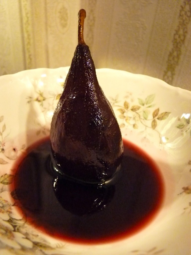 poached pears
