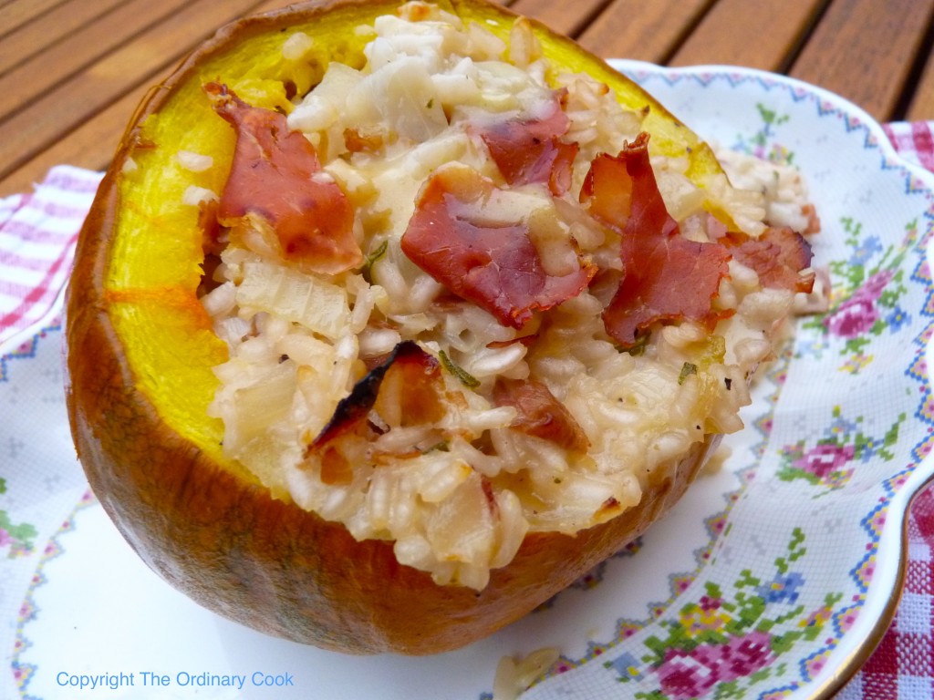 Risotto stuffed pumpkin